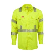 LAPCO FR Modern Class 3 Hi-Vis Uniform Shirt in Hi-Vis Yellow
